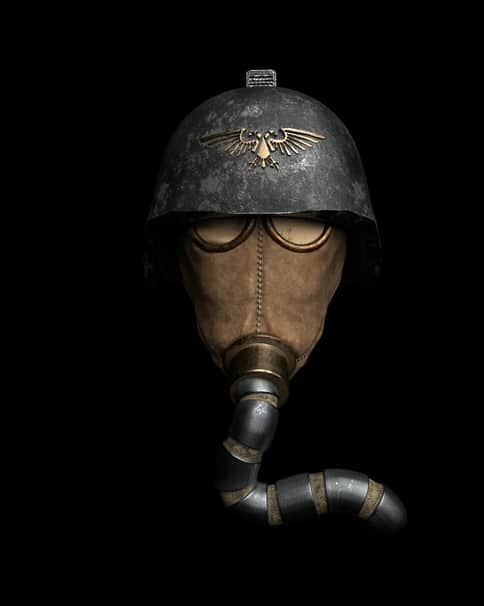 40K Death Korps of Krieg Mask by Nathan Mulhollen