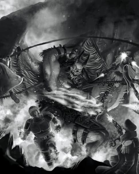 Bloodthirster Battle by Keith Farrell
