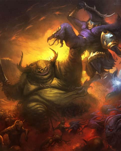 Lord of Change vs Great Unclean One by Victor Fernández 