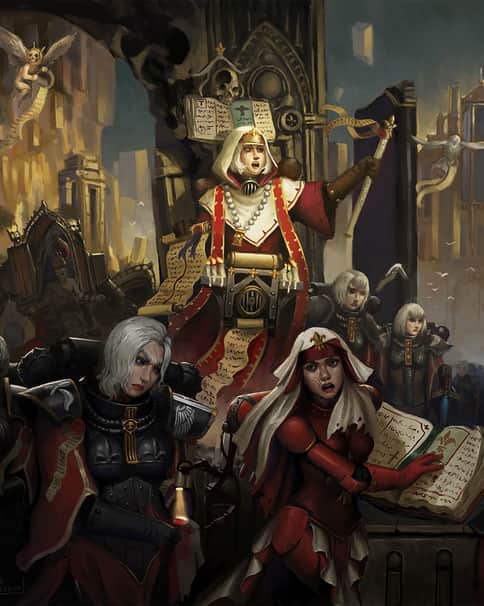Adepta Sororitas by Gauthier Redon 