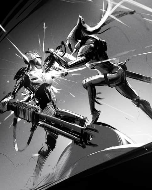 Eldar vs Necron by Miguel Mitchell Da Silva Eldar vs Necron by Miguel Mitchell Da Silva