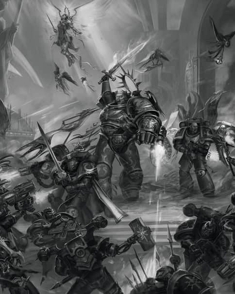 Ultramarines vs Black Legion by Ruslan Korovkin Ultramarines vs Black Legion by Ruslan Korovkin