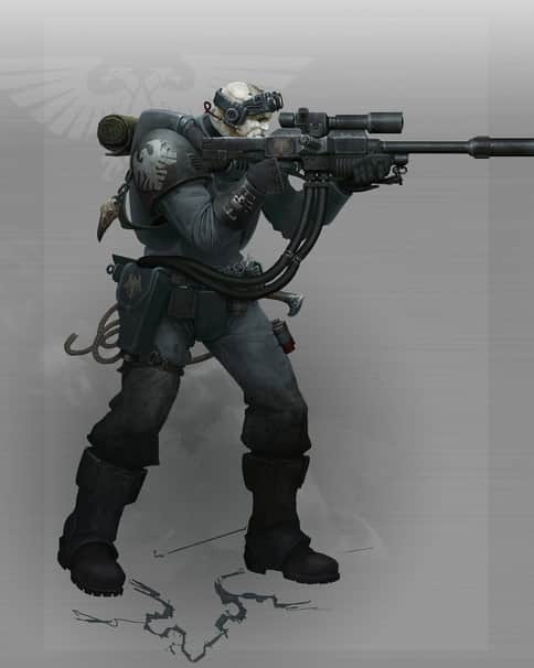 Space Marine Scout by Ted Beargeon 