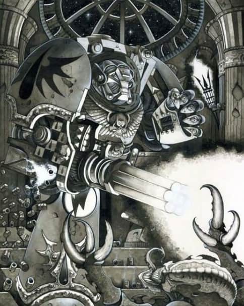 Blood Angel vs Genestealer by Wayne England