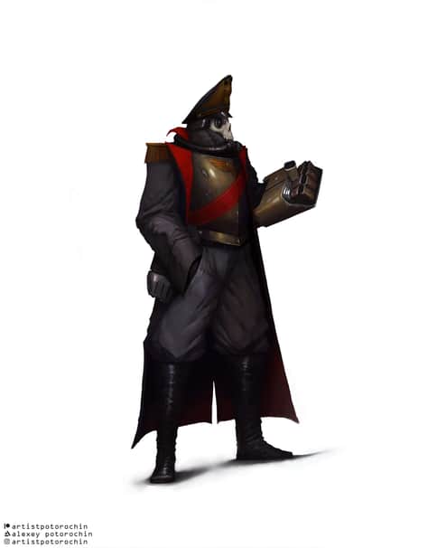 Death Korps of Krieg Commissar by Alexey Potorochin 