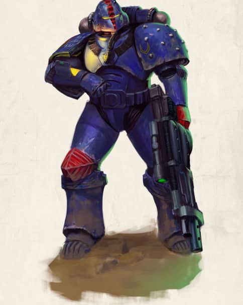 Rogue Trader Marine by George Earl Abalayan 