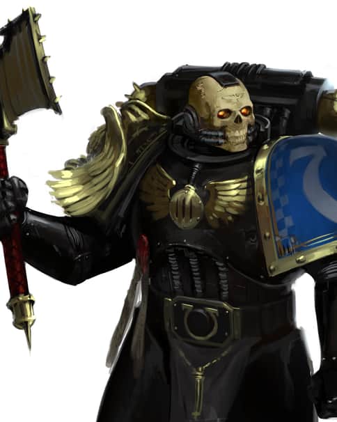 Ultramarines Chaplain by George Earl Abalayan 