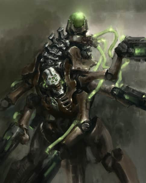 Necron Destroyer by Dmitry Brushray 