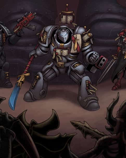Grey Knight and Sister by Javier Quintana 