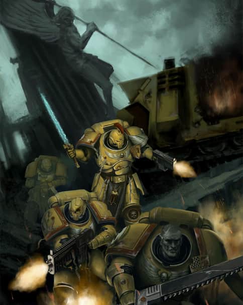 Imperial Fists Primaris by Andrey Nyarl 