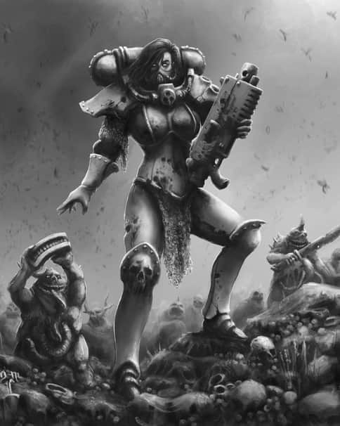 Nurgle Blessed Sister of Battle by Olli-Markus Latvala 