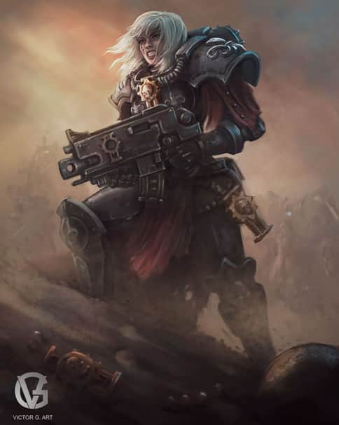 Adepta Sororitas by Victor G. Art 
