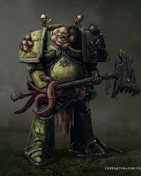 Bloated Plague Marine by Anatoly Bezver 