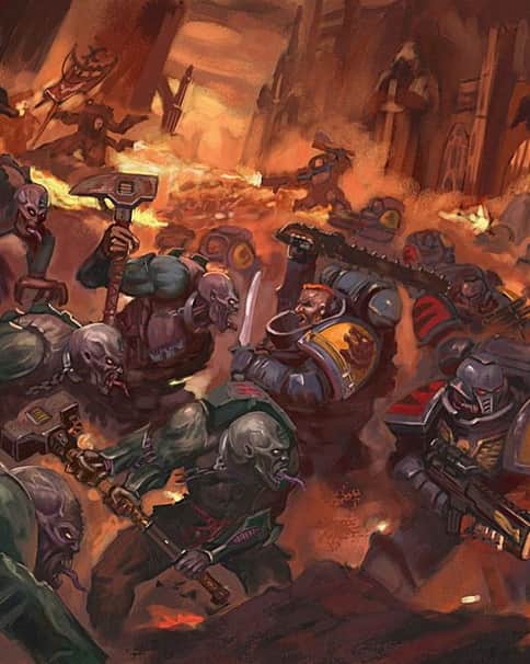 Genestealer Cult vs Space Wolves by Drew Cichy Genestealer Cult vs Space Wolves by Drew Cichy