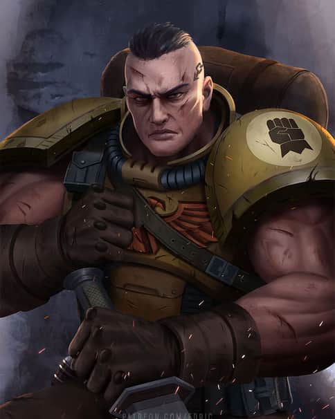 Imperial Fist’s Scout Marine by Edric Luffie 