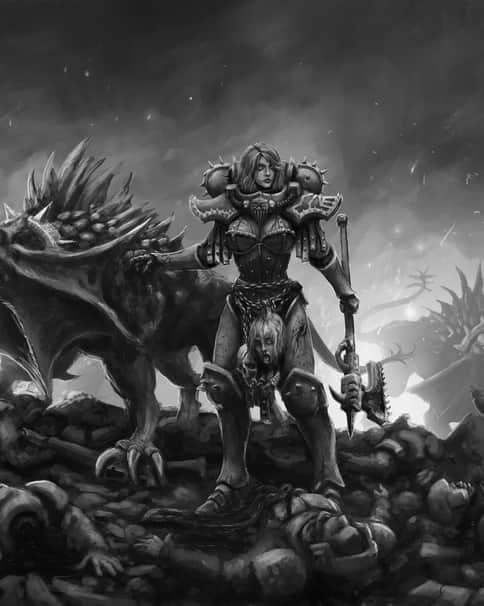 Khornate Sister of Battle by Olli-Markus Latvala 