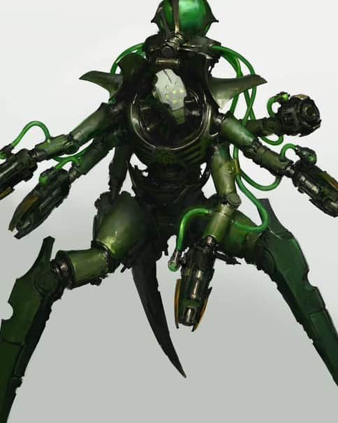Necron Hexmark Destroyer by Igor Sid 