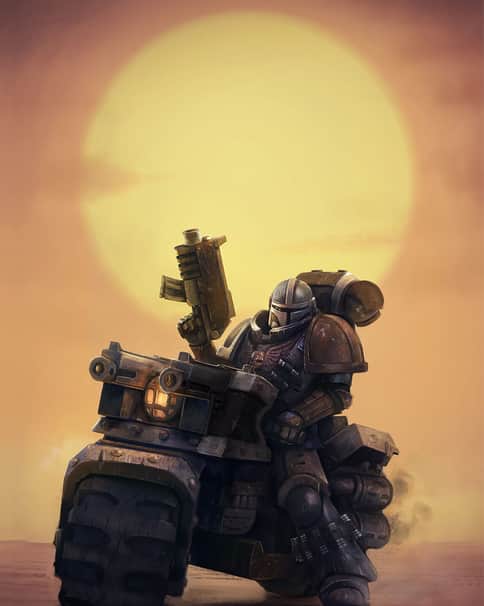 Warhammer + Mandalorian by Victor G. Art 
