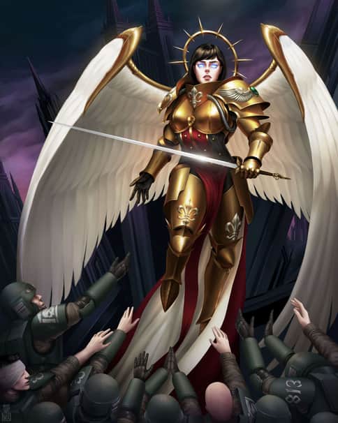 Saint Celestine on Cadia by Mike Zhang 