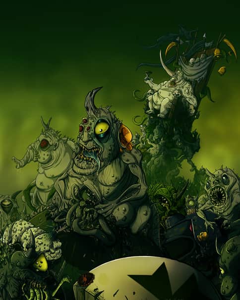 A Feast For Nurglings by Kyriakos Kylimos 