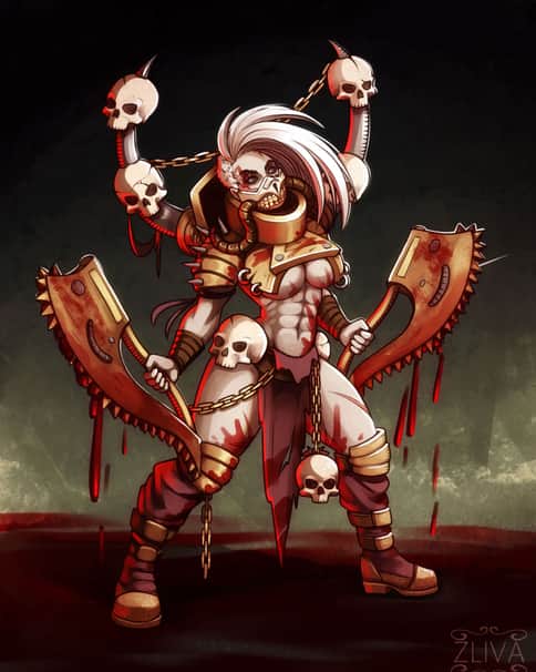 Female Corpse Grinder by Tamara Husarieva 