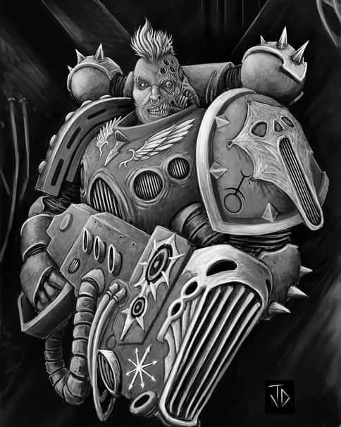 Noise Marine of Slaanesh by Jaime Dávila 