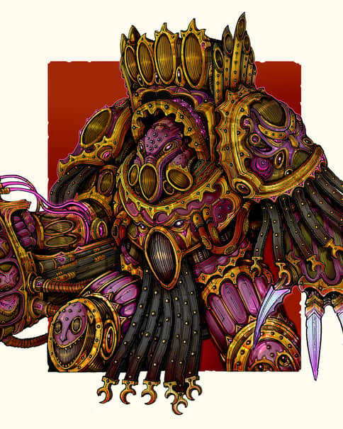 Slaanesh Champion by Vasiliy Loginov 