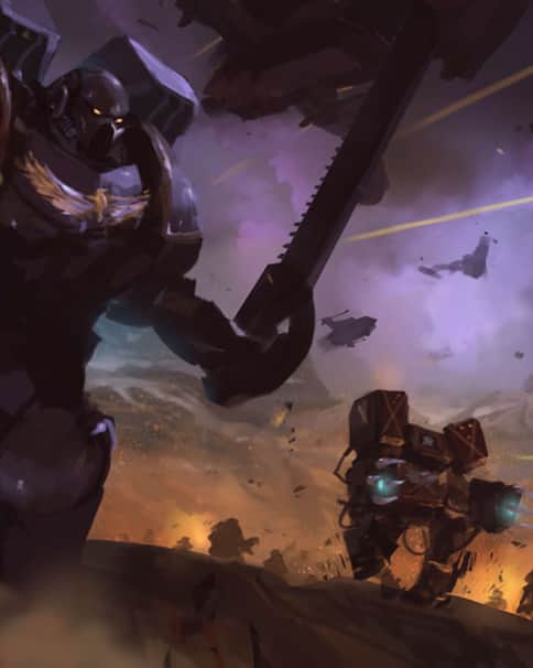 Space Marine Charge by Jorge Momparler 