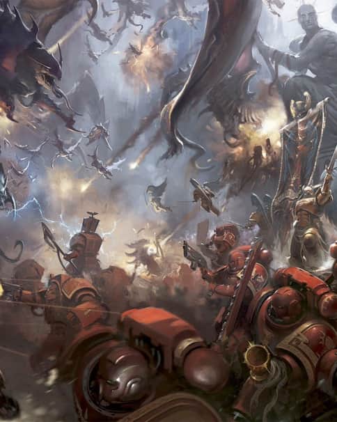 Blood Angels Vs Tyranids by Pedro Nunez 