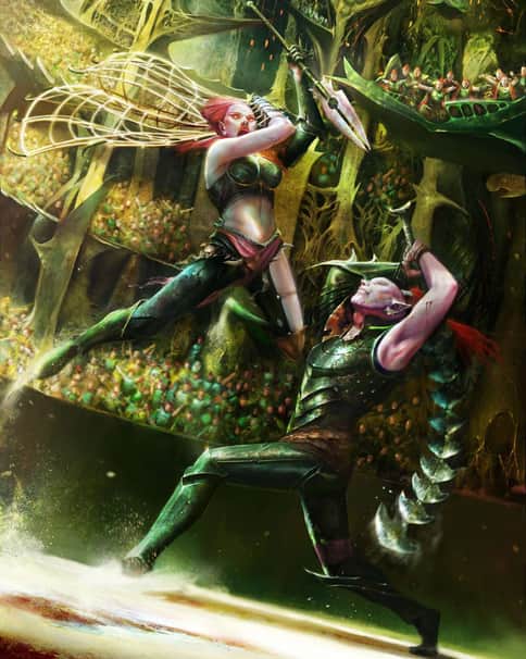 Dark Eldar Duel by Mauro Dal Bo 