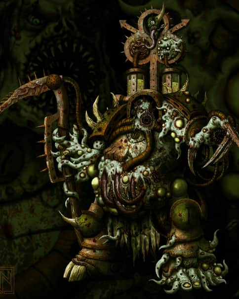 Death Guard Sorcerer by Nicholas Wolf 