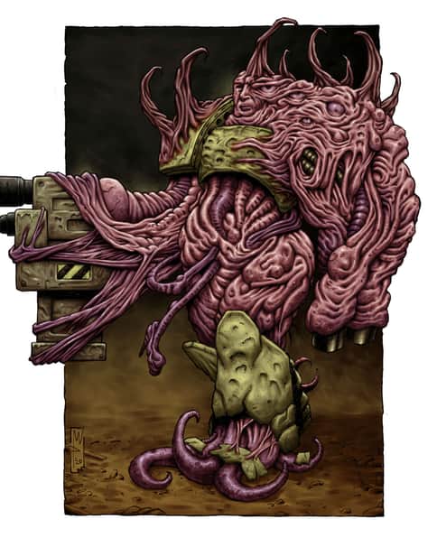 Death Guard Marine by Matteo Pagliari 