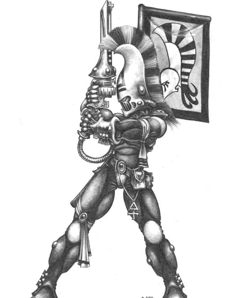 Eldar Dire Avenger by Mark Gibbons 