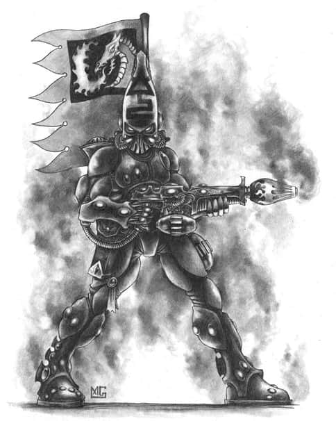 Eldar Fire Dragon by Mark Gibbons 