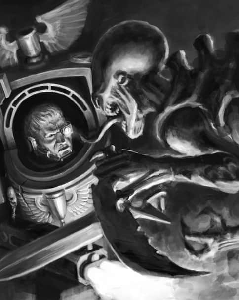 Blood Angel vs Genestealers by Victor Kevruh 