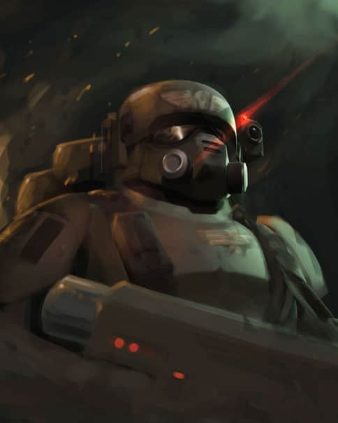 Cadian Shock Troops by Timur Khamidullin 