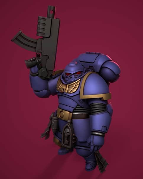 Little Chungus Marine by Vadim Bakhlychev 