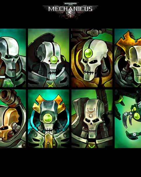 Necron Portraits by Tatiana Barbesolle 