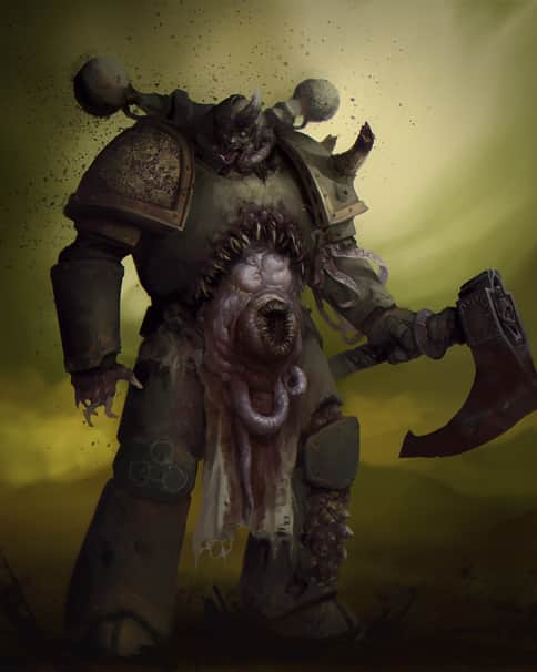 Plague Marine by Sergei Koziakov 