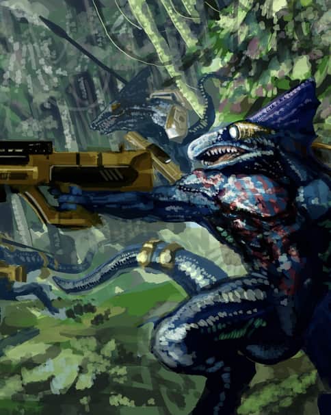 T’au Skinks by Tom Parke