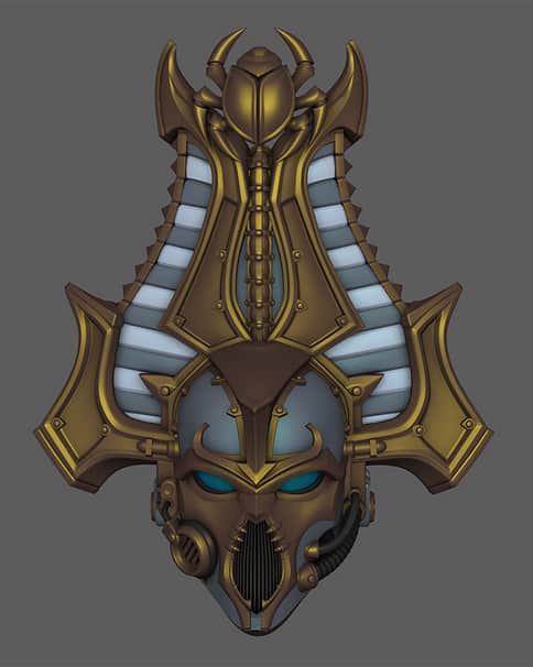 Tzeentch Sorceress Helmet by Vadim Bakhlychev 