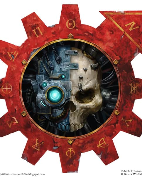 Adeptus Mechanicus Symbol by Sam Manley Adeptus Mechanicus Symbol by Sam Manley