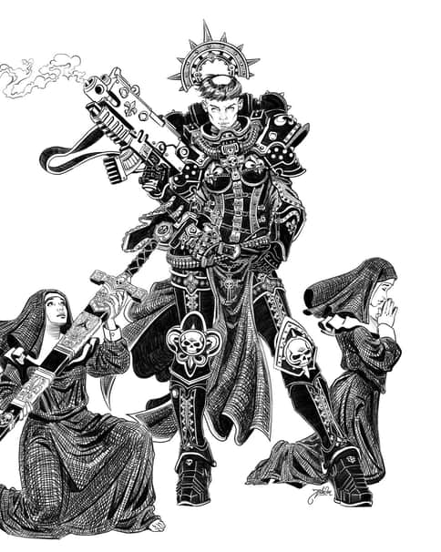 Adepta Sororitas by Moritz Bludau 