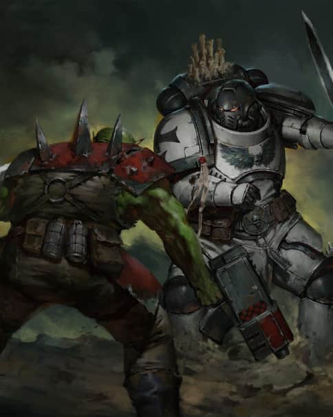 Black Templar vs Orks by Pavel Shut 