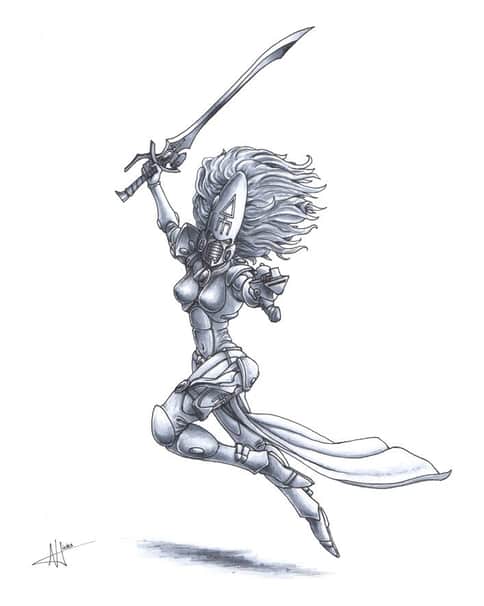 Eldar Howling Banshee by Andrew Hicks 