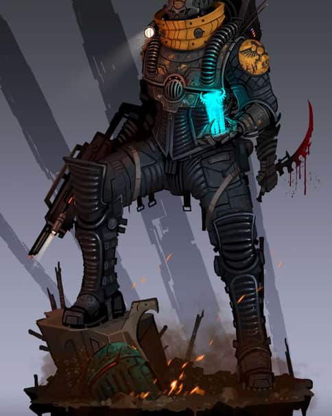 Precursor Genestealer Cultist by Wolfdawg Art 
