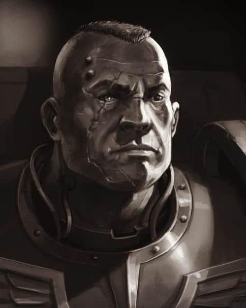 Space Marine Portrait by Toni Justamante Jacobs 