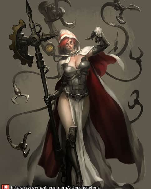 The Female Tech-Priest by Yosafat Bayupratama 