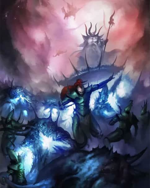 Thousand Sons vs Dark Eldar by Michele Boceda 