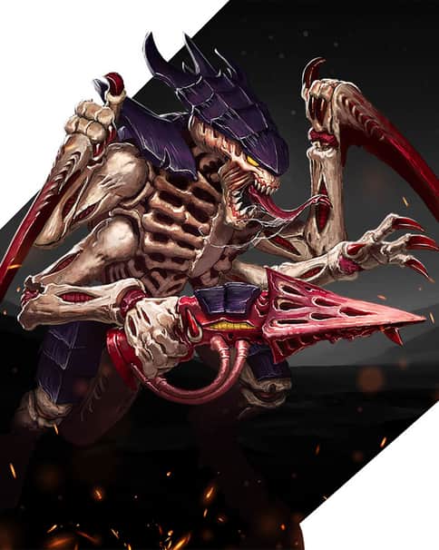 Tyranid Warrior by Beniamino Bradi 